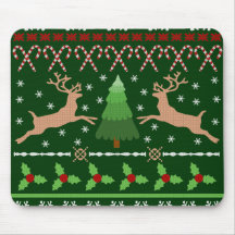 Lustige hässliche Weihnachtsstrickjacke Mousepad