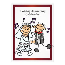 Lustige Hochzeitstag-Einladung