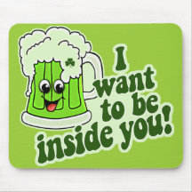 Lustige Iren St. Patricks Tages Mousepad