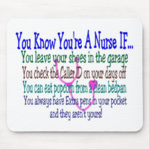 Lustige Krankenschwester-Redewendungen Mousepad