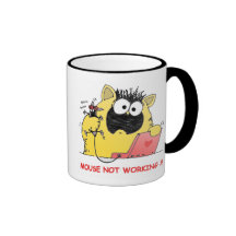 Lustige LOL Katze und Maus Kaffee Tasse