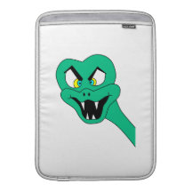 Lustige Schlangen-Karikatur MacBook Sleeves