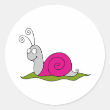 lustige Schnecke Sticker
