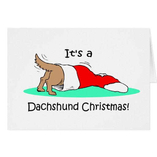 Lustige WeihnachtsDackel Karte
