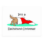 Lustige WeihnachtsDackel Postkarte