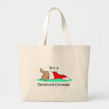 Lustige WeihnachtsDackel Tasche