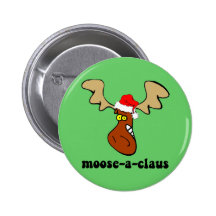 Lustige Weihnachtselche Anstecknadelbuttons