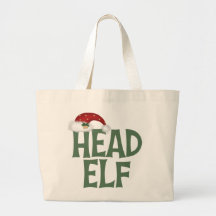 Lustige Weihnachtself-Taschen-Tasche