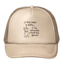 Lustige Ziegen-schmutziges Hemd Baseball Cap