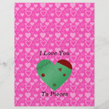 Lustige Zombie-Valentinstaggeschenke Flyerdesign