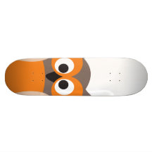Lustiger AnstarrenCartoon-Eule Skateboard Skateboardbretter