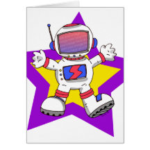 lustiger Astronaut Grußkarten