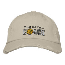 Lustiger Basketball-Trainer Bestickte Baseballmütze