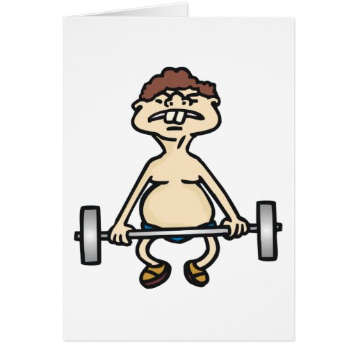 Lustiger Bodybuilder Karten