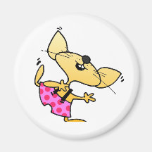 Lustiger Cartoon-Ratten-Tanz Magnete