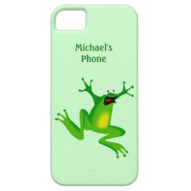 Lustiger Cartoon-springende Frosch-Tier-Kinder iPhone 5 Hülle