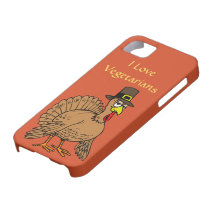 Lustiger die Erntedank-Türkei-Pilger-Vegetarier iPhone 5 Case