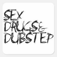 Lustiger dubstep Spaß Stickers