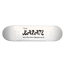 Lustiger Entwurf. Ich kenne Karate + andere Japane Individuelle Skateboards