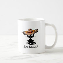 Lustiger erhaltener Tacos Kaffee Tasse