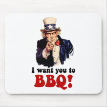 Lustiger Grill Mousepads