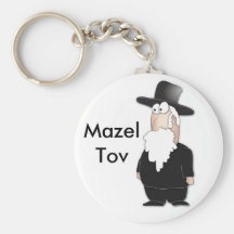 Lustiger jüdischer Rabbiner - cooler Cartoon Schlüsselband