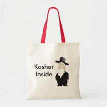 Lustiger jüdischer Rabbiner - cooler Cartoon Einkaufstasche