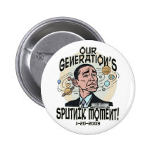 Lustiger Moment Obama Sputnik Buttons