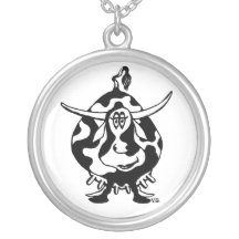 Lustiger niedlicher Kuh-Cartoonkunst necklase Entw Halskette