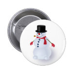 Lustiger Schneemann-Knopf Anstecknadelbutton