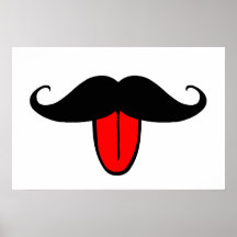 Lustiger Schnurrbart Plakate