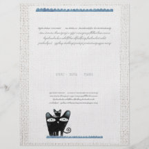 Lustiger schwarze Katzen-und Babykatze Flyer