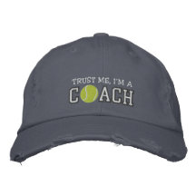 Lustiger Tennis-Trainer Baseballcap