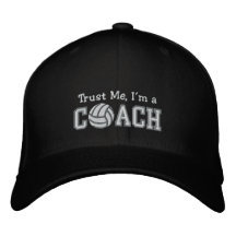 Lustiger Volleyball-Trainer Bestickte Baseballkappen