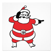 Lustiger Weihnachtsmann, der sein Ren, Teil 3 nenn Personalisierte Einladung