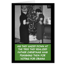 Lustiges Antiobama-Weihnachten Grußkarten