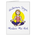 Lustiges Bikram Yoga-Geschenk Grußkarte