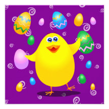 Lustiges Küken Ostern, Einladung