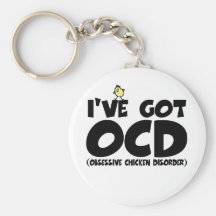 Lustiges OCD Huhn Schlüsselbänder