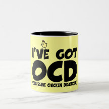 Lustiges OCD Huhn Teetasse