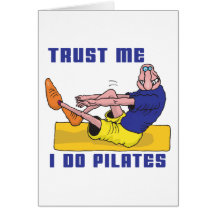 Lustiges Pilates Karte
