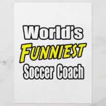 Lustigster der Fußball-Trainer der Welt Flyer Druck