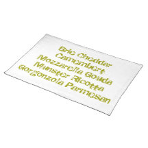 Luv Käse Placemat Tischsets