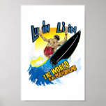 Luvin Livin Surfer-Grafik-Plakat