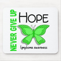 Lymphom geben nie Hoffnungs-Schmetterling 4,1 auf Mousepads