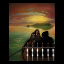 MAAT Tarot 6 der Klingen durch Julie… poster