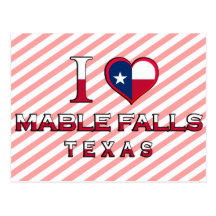 Mable Fälle, Texas Postkarte