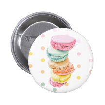 Macarons punktiert Knopf Anstecknadelbuttons