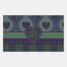 Maccallum Scottish Tartan Rechteckige Aufkleber