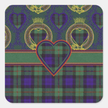 Macewen Scottish Tartan Quadratsticker